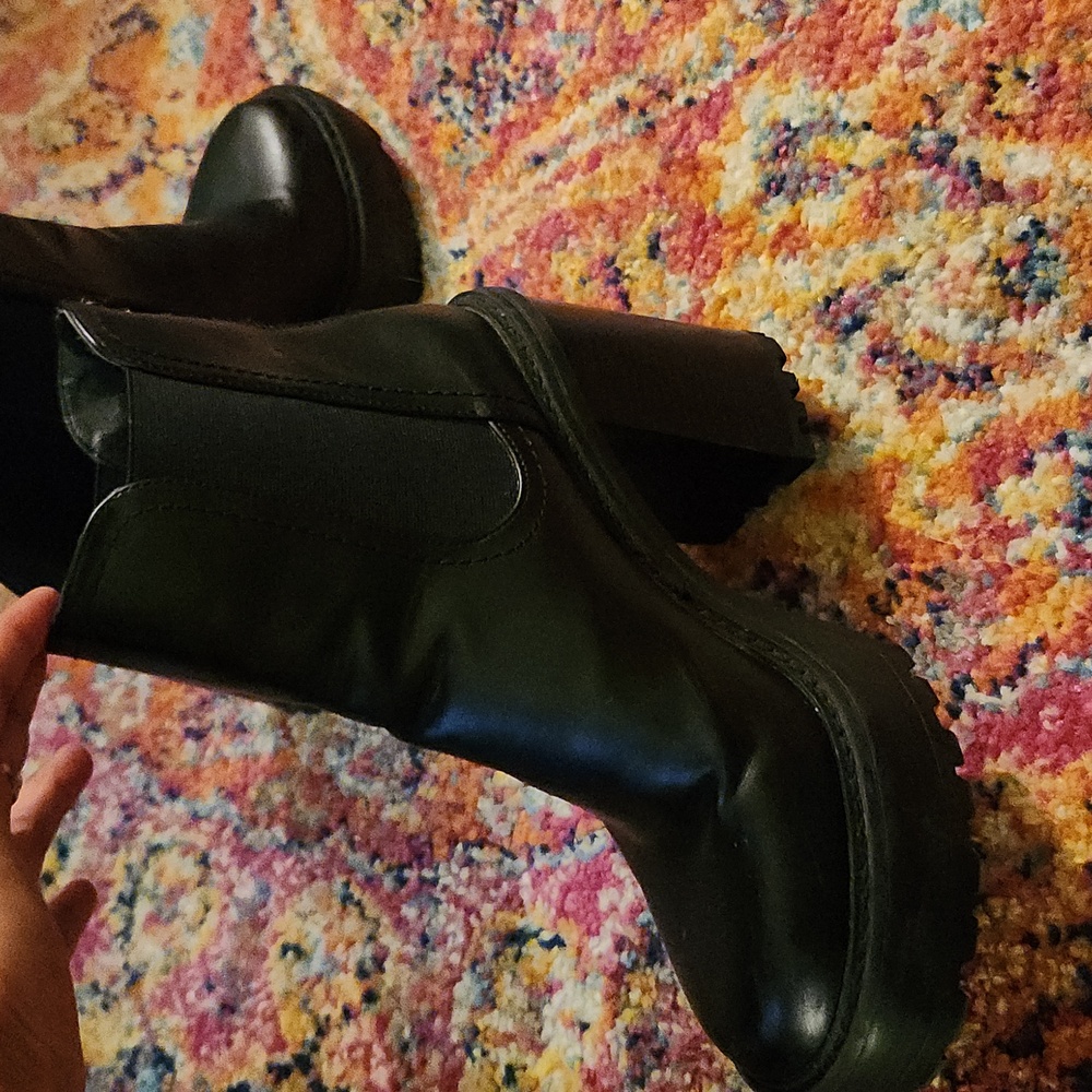 Madden girl black Kamora 10 M platform booties - Picture 6 of 14